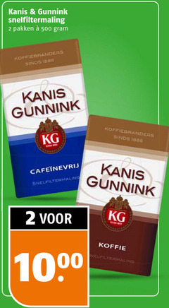 klik op dit plaatje voor een vergroting en voor vergelijkbare aanbiedingen gerelateerd aan
kanis en gunnink koffie 2 500 1885 snelfiltermaling pakken koffiebranders 10 kanis en gunnink koffie 2 500 1885 snelfiltermaling pakken koffiebranders 10