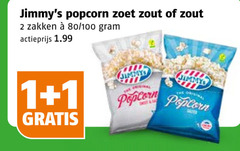  jimmys popcorn 1 2 zoet zout zakken 80 100 actieprijs 