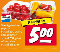  snackkomkommer 3 200 250 500 holland snackgroenten paprika schaal komkommer tomaten schalen 