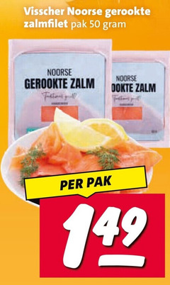  gerookte zalmfilet 50 visscher noorse pak zalm dokter 