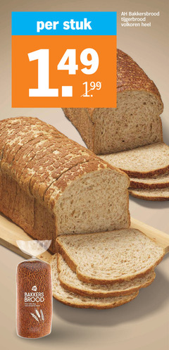  99 stuk bakkersbrood tijgerbrood volkoren bakkers brood dag krokante korst 