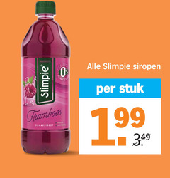  slimpie limonadesiroop framboos siropen stuk 
