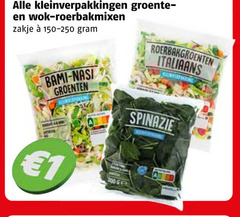  1 44 700 kleinverpakkingen groente wok roerbakmixen zakje roerbakgroenten italiaans bami nasi groenten spinazie 