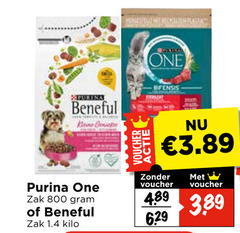  xpurina kleine genieter voucher one bifensis purina zak kilo 