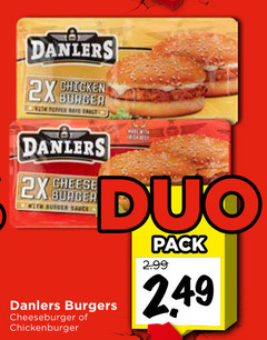  2x burger chicken with peffer cheese duo sauce burgers cheeseburger chickenburger pack 
