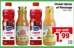  ocean spray flevosap fruitdrank 1 36 sap jaar fles liter cranberry rijk antioxidant vitamine appel kans peer stuk 