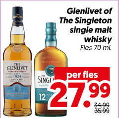  glenlivet singleton of duftown whisky single malt fles ml reserve scotch mal 
