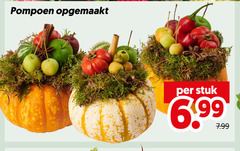  bloemstuk pompoen opgemaakt stuk 