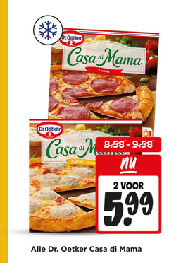  dr oetker diepvriespizza 2 dr.oetker secret to fresh baked pizza casa mama salame core quattro 5.99 dr. 