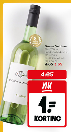  witte wijn 1 750 hamersma gruner veltliner fles ml land oostenrijk 