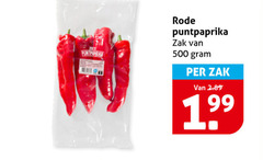  puntpaprika 500 zoete rode zak 