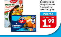  iglo vissticks 8 100 groente idee pakken stuks pak boerenmix peterselie filet krokanter 
