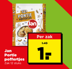  jan poffertjes 12 12x zak stuks 