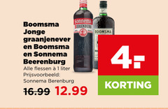  boomsma sonnema jenever berenburg 1 jonge graanjenever beerenburg flessen liter 