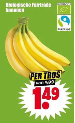  bananen biologische fairtrade biologisch tros 