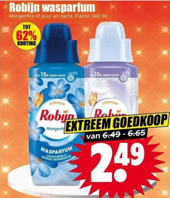  robijn wasverzachter morgenfris puur zacht flacon ml geur intense robin morgan extreem 