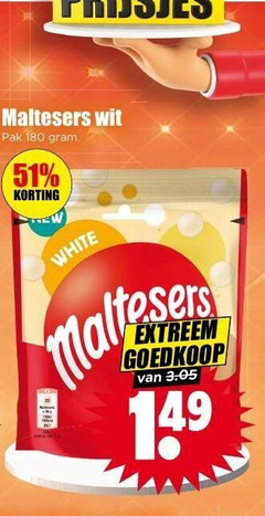  maltesers chocolade 180 wit pak white 