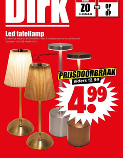  tafellampen 3 4 led tafellamp kleuren lichtstanden touch functie opladen usb kabel oktober hand elders 