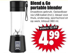  blender blend go portable draadloos gebruik oplaadbaar usb kabel thuis onderweg sportschool werk inhoud ml elders 