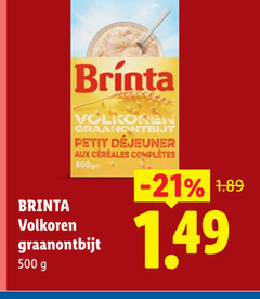  500 brinta volkoren graanontbijt petit aux cereales 