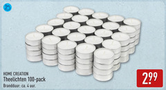  theelichten 4 100 home creation pack brandduur ca. uur 