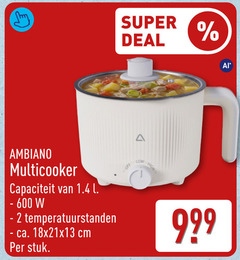  2 4 600 super deal multicooker capaciteit temperatuurstanden ca. cm stuk off high 