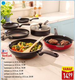  1 2 3 4 5 6 20 24 26 28 jaar tefal pan koekenpan ca. cm wokpan grillpan hapjespan deksel stuk 