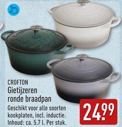  gietijzeren ronde braadpan soorten kookplaten inductie inhoud ca. l stuk 