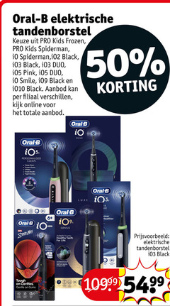  1 50 oral b elektrische tandenborstel pro kids frozen spiderman black duo pink smile aanbod filiaal online clean deep protect gums fight modes luxe healthier spider man 6 genius to you healthy for life charging sensor designed with and approved by tough gentle real time 