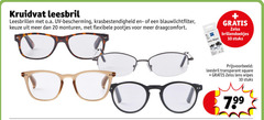  10 20 kruidvat leesbril leesbrillen o.a. uv bescherming krasbestendigheid monturen flexibele pootjes draagcomfort lens wipes zeiss stuks transparant square 