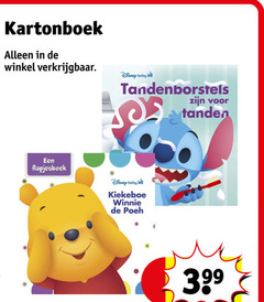  kartonboek disney baby tandenborstels kiekeboe winnie poeh tanden 