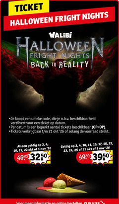 klik op dit plaatje voor een vergroting en voor vergelijkbare aanbiedingen gerelateerd aan
1 3 4 10 11 16 17 18 22 23 24 25 26 31 ticket halloween nights walibi back to reality koopt code beschikbaarheid datum beperkt tickets beschikbaar online bestellen klik 1 3 4 10 11 16 17 18 22 23 24 25 26 31 ticket halloween nights walibi back to reality koopt code beschikbaarheid datum beperkt tickets beschikbaar online bestellen klik