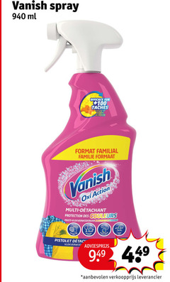 klik op dit plaatje voor een vergroting en voor vergelijkbare aanbiedingen gerelateerd aan
vanish vlekkenverwijderaar 940 spray ml efficace 100 taches effectief vlekken format familie formaat action multi protection des couleurs pistolet vlekverwijderaar vanish vlekkenverwijderaar 940 spray ml efficace 100 taches effectief vlekken format familie formaat action multi protection des couleurs pistolet vlekverwijderaar