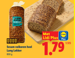  brood sesam volkoren lang 