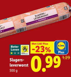 klik op dit plaatje voor een vergroting en voor vergelijkbare aanbiedingen gerelateerd aan
leverworst 500 varken slagers beter leven leverworst 500 varken slagers beter leven