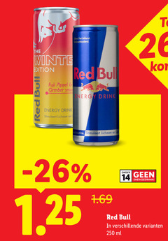  red bull energiedrank 14 26 250 winter edition fuji appel gember energy drink stimuleert lichaam loud koolzuurhoudend tourine ml 