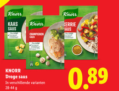  knorr saus kaas champignon kerrie belofte droge 
