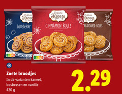  12 confiserie blueberry firenze cinnamon rolls flavoured pieces zoete broodjes kaneel bosbessen vanille 