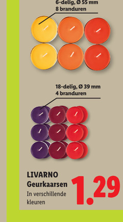 klik op dit plaatje voor een vergroting en voor vergelijkbare aanbiedingen gerelateerd aan
4 6 8 18 55 delig mm branduren livarno geurkaarsen kleuren 4 6 8 18 55 delig mm branduren livarno geurkaarsen kleuren