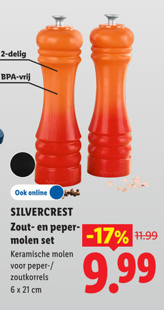  2 6 delig vrij online silvercrest zout peper molen keramische cm 