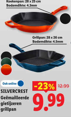  silvercrest grillpan 25 26 28 koekenpan cm bodemdikte online gietijzeren 