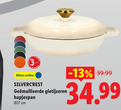  3 online garant jaar silvercrest gietijzeren hapjespan cm 