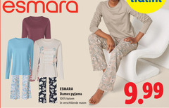  100 esmara relax dames pyjama katoen maten 