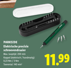  3 140 200 parkside elektrische precisie schroevendraaier looptijd min koppel elektrisch handmatig 23 toerental 