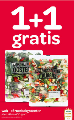  groentenpakket 1 400 ooster roerbakgroenten italiaans wokken min paksoi prei nutri score roerbak courgette paprika gold ge wok zakken varieeren abn amro winkelketen nederland 
