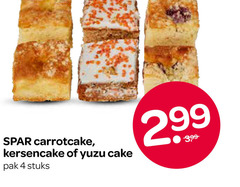  cake 4 carrotcake pak stuks 3.99 