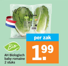  sla 2 30 baby romaine bio biologisch stuks zak 
