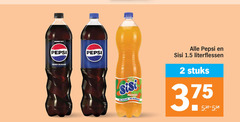  sisi pepsi cola frisdrank 2 taste zero sugar tale mango bubbles literflessen stuks 