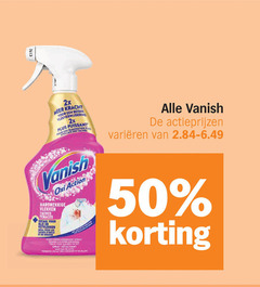  vanish vlekkenverwijderaar 50 2x kracht action vlekken taches earl olie vetvlekken pour les takes spray detachant new du blanc varieeren 