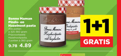  bonne maman hazelnootpasta 1 2 360 pinda hazelnoot pasta potten one zacht hazelnoten 